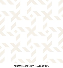 Crosshatch vector seamless geometric pattern. Crossed graphic rectangles background. Checkered motif. Seamless subtle texture of crosshatched bold lines. Trellis simple fabric print.