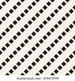 Crosshatch vector seamless geometric pattern. Crossed graphic rectangles background. Checkered motif. Seamless black and white texture of crosshatched bold lines. Trellis simple fabric print.