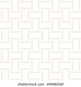 Crosshatch vector seamless geometric pattern. Crossed graphic rectangles background. Checkered motif. Seamless subtle texture of crosshatched bold lines. Trellis simple fabric print.