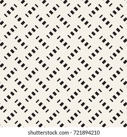 Crosshatch vector seamless geometric pattern. Crossed graphic rectangles background. Checkered motif. Seamless black and white texture of crosshatched bold lines. Trellis simple fabric print.