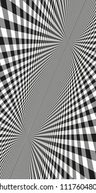 Crossing black and white stripes and lines on a light background. Decorative abstract pattern. Vector illustration.