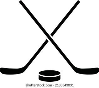 Crossing Hockey Sticks and Hockey Puck