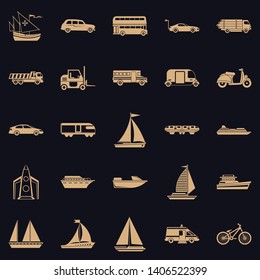 Crossing icons set. Simple set of 25 crossing vector icons for web for any design