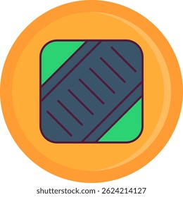 Crossing Line vector Icon Design