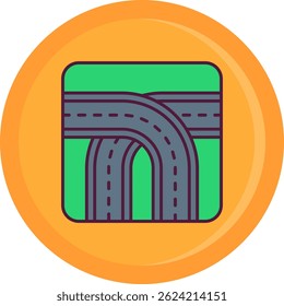 Diseño de icono de Vector de línea cruzada