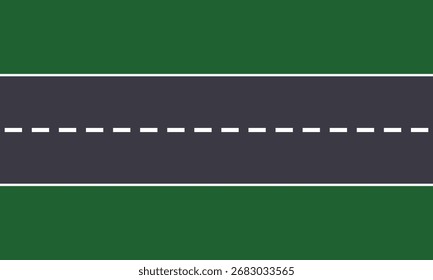Cruce de carreteras (intersección de carreteras con pasos de peatones. Ilustración vectorial EPS 10 .