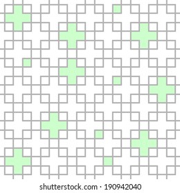 Crossing squares seamless pattern