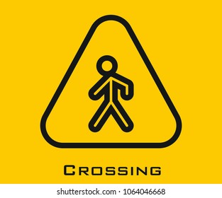 Crossing vector icon