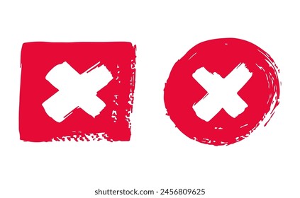 Marca 4 sobre fondo blanco, Ilustración vectorial.