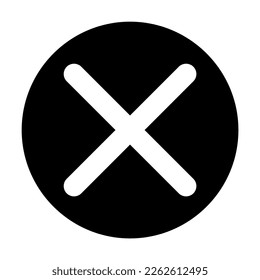 crossmark, close icon symbol vector illustration. exit design isolated on white background. 