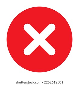 crossmark, close icon symbol vector illustration. exit design isolated on white background. 