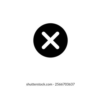 Cross-mark icon. Business, button, cancel, cross, design, element, false, flat, graphic, icon, illustration, incorrect, mark, negative, no,  reject, symbol, vector, vote, warning, web and wrong.