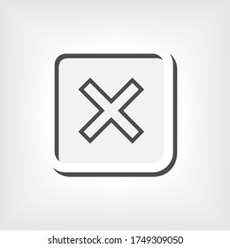 Icono de cruz - Ilustración vectorial para diseño y sitios web, presentación o aplicación.