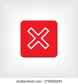 Crossmark Icon - Vector Illustration for Design and Websites, Presentation or Application.