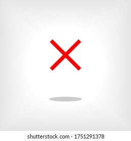 Crossmark Icon - Vector Illustration for Design and Websites, Presentation or Application.