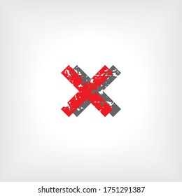 Crossmark Icon - Vector Illustration for Design and Websites, Presentation or Application.
