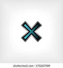 Crossmark Icon - Vektorgrafik für Design und Websites, Präsentation oder Anwendung.