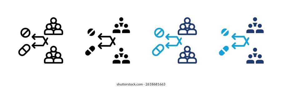 Crossover Icon Element For Design