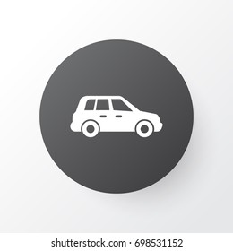 Crossover Icon Symbol. Premium Quality Isolated Car Element In Trendy Style.