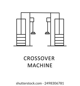 Crossover Machine Icon: Functional Training and Gym Equipment Symbol.