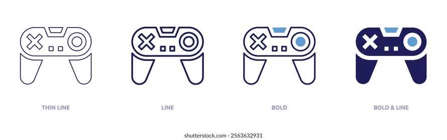 Crossplay features icon in 4 different styles. Thin Line, Line, Bold, and Bold Line. Duotone style. Editable stroke.