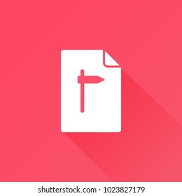 crossroad direction icon