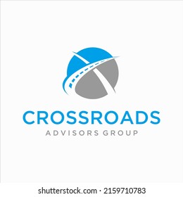 logotipo de la autopista cruzada Icono de diseño