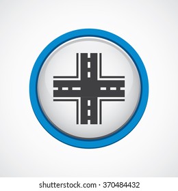crossroad icon, on white background