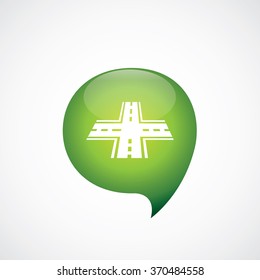 crossroad icon, on white background