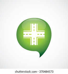 crossroad icon, on white background