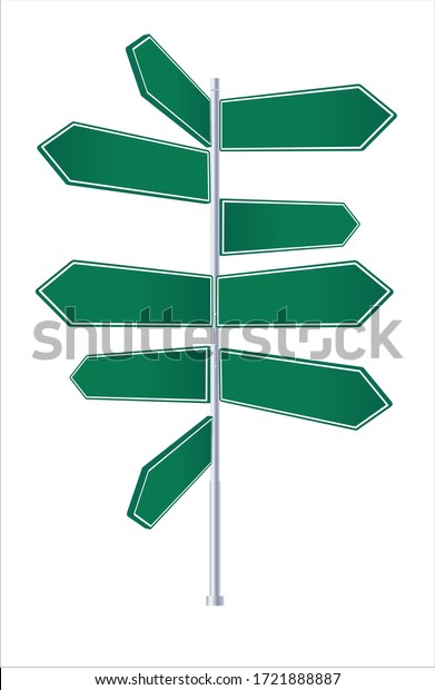 Crossroad signpost, way concept for lost,\
confusion or\
decisions