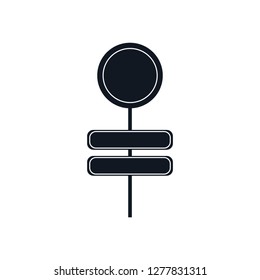 crossroad street and road direction icon