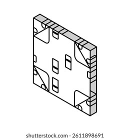 crossroad urban isometric icon vector. crossroad urban sign. isolated symbol illustration