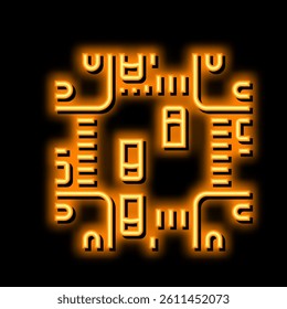 crossroad urban neon light sign vector. crossroad urban illustration
