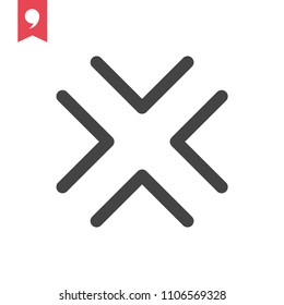 crossroad vector icon