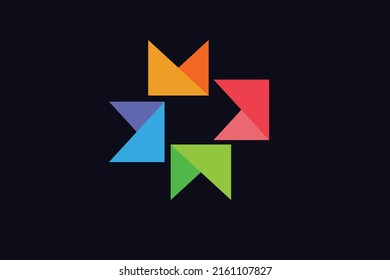 crossroads in all directions with abstract concept
