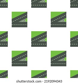 Crossroads pattern seamless background texture repeat wallpaper geometric vector
