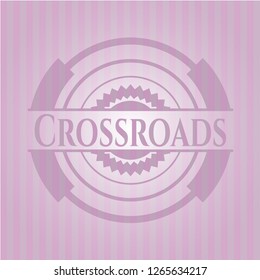 Crossroads pink emblem