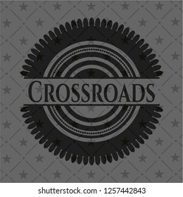 Crossroads realistic dark emblem