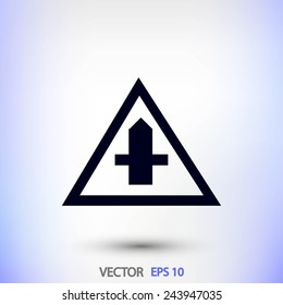 Crossroads Sign icon
