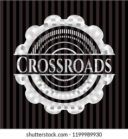 Crossroads silver shiny emblem