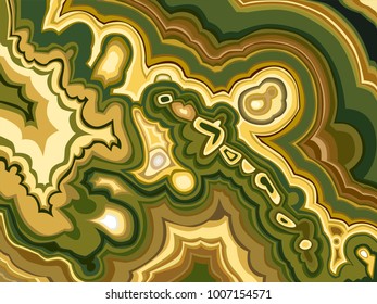 Cross-section of semiprecious stone of jasper. Gem for your design