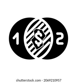 vector de icono de glifo de análisis transversal. signo de análisis de corte transversal. símbolo de contorno aislado ilustración negra