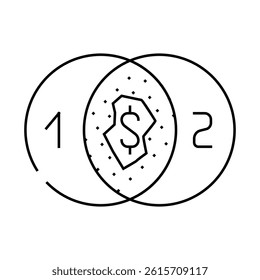 cross-sectional analysis line icon vector. cross-sectional analysis sign. isolated contour symbol black illustration