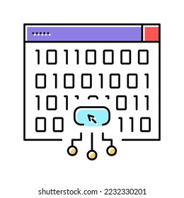 cross-site scripting color icon vector. cross-site scripting sign. isolated symbol illustration
