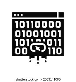 cross-site scripting glyph icon vector. cross-site scripting sign. isolated contour symbol black illustration