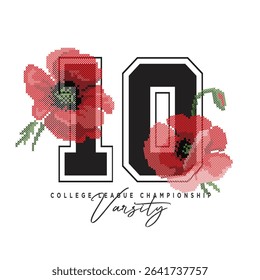 cross-stitch embroidery etamin nakış flower leaf varsity brush abstract rose lily orcid cupcake figure baseball icon slogan typography tee print new york 10 always palm springs food ethnic colourful 