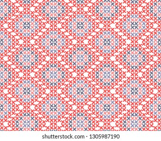  cross-stitch ornamental folk vector