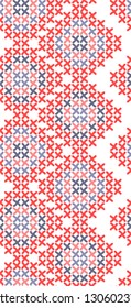  cross-stitch ornamental folk vector