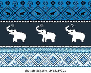 Patrón de punto de cruz, adorno eslavo tradicional 
, Origen étnico, Antiguas 
bordado, , Vector , Tejido étnico, arte popular Abstractas, Textil 
estampado, tradición eslava, artesanía DIY, tapicería floral, 
